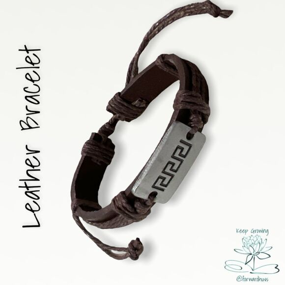 Bundle Sale 3 for $15 | Leather Bracelet (5 of 12) NEW - Picture 1 of 9